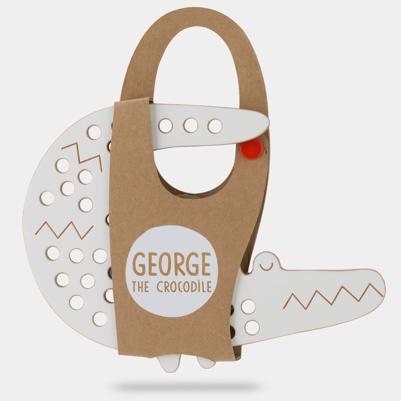 George the Crocodile, Wooden Lacing Toy